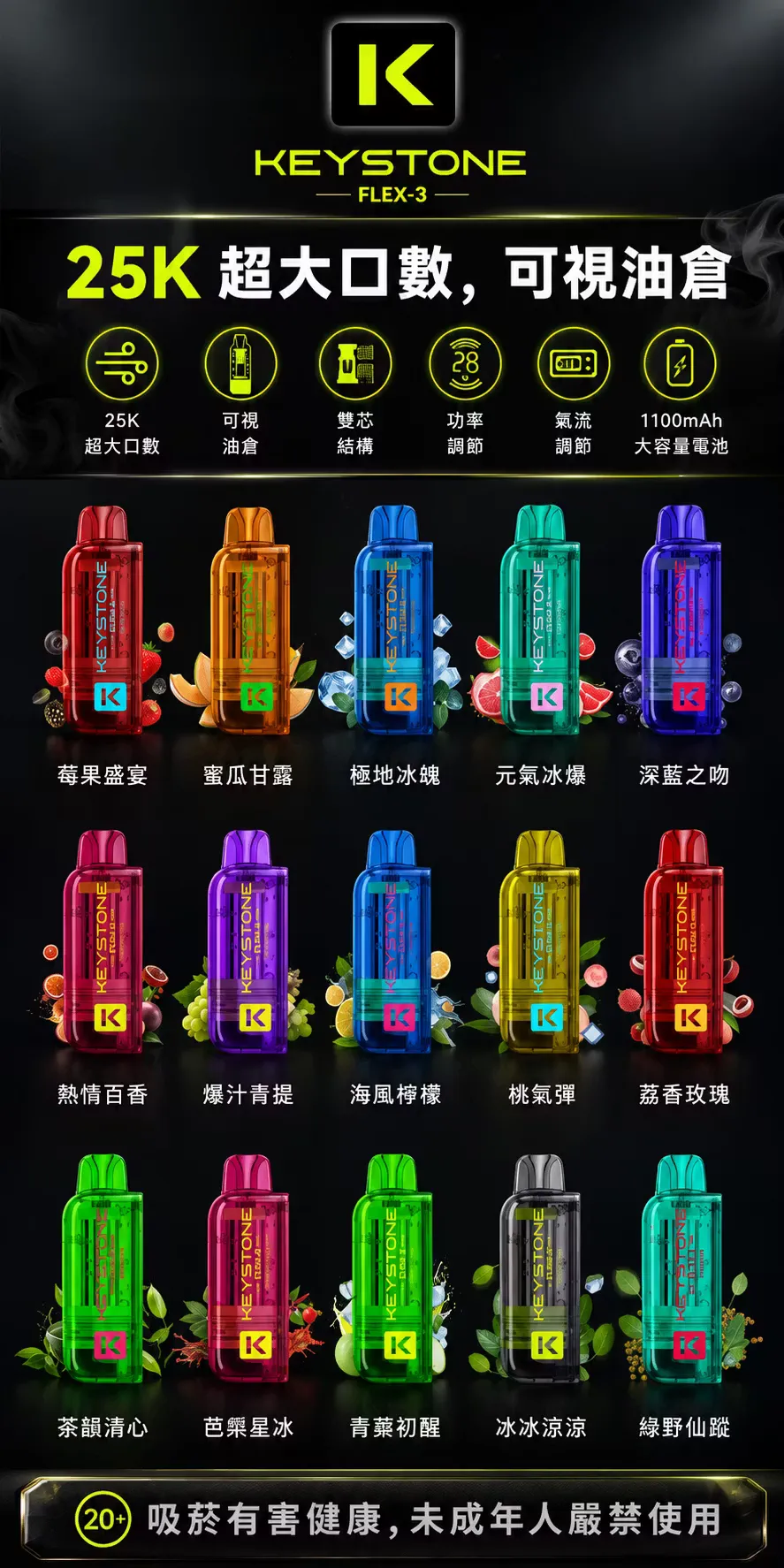 鑰石 FLEX-3 煙彈｜匠心品質